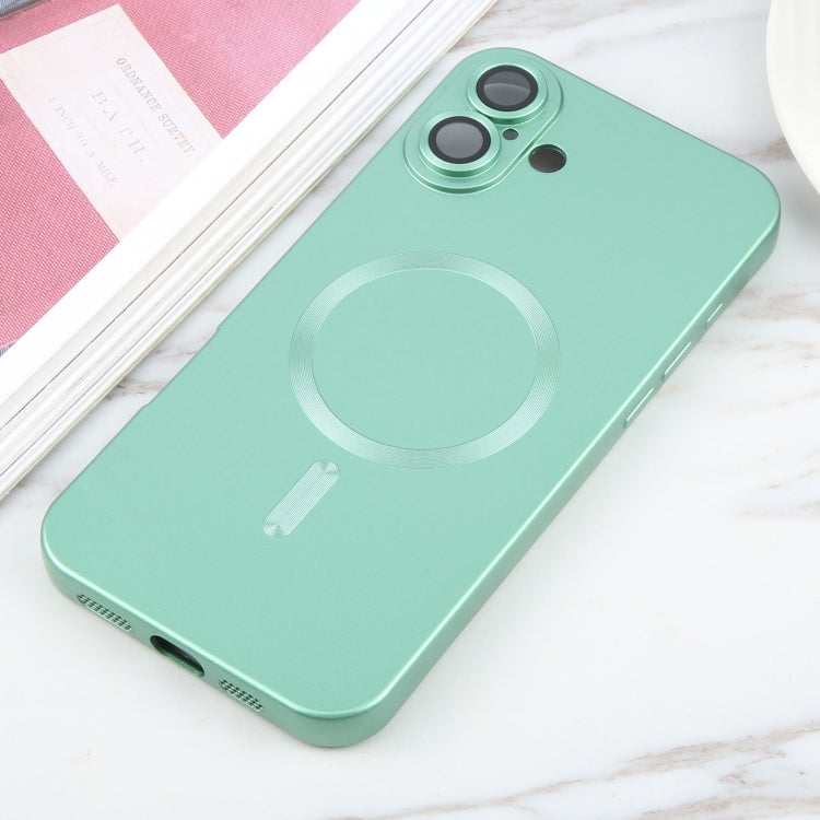 For iPhone 16 Liquid TPU Silicone Solid Color MagSafe Phone Case(Green) - free shipping - PMC TechLife - Order now!