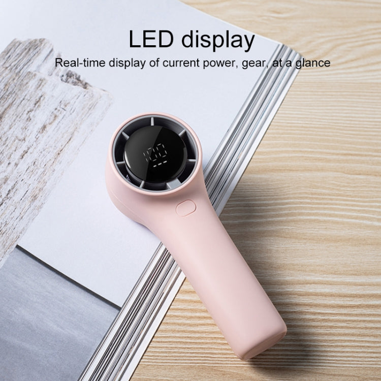 N606 Pro HD Digital Display Mini Handheld Fan(White) - Electric Fans by PMC TechLife | Online Shopping South Africa | PMC TechLife | Buy Now Pay Later Mobicred