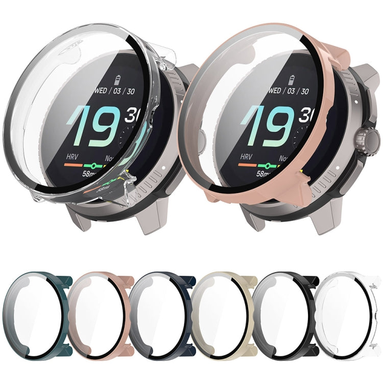 For Suunto Race S PC + Tempered Glass Film Integrated Watch Protective Case(Transparent) - Watch Case by PMC Jewellery | Online Shopping South Africa | PMC Jewellery | Buy Now Pay Later Mobicred