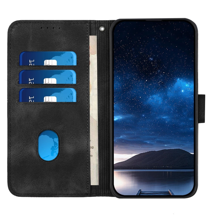 For Google Pixel 9 Pro XL YX0080 Grid Butterfly Embossed Pattern Flip Leather Phone Case with Lanyard(Black) - Google Cases by PMC TechLife | Online Shopping South Africa | PMC TechLife | Buy Now Pay Later Mobicred