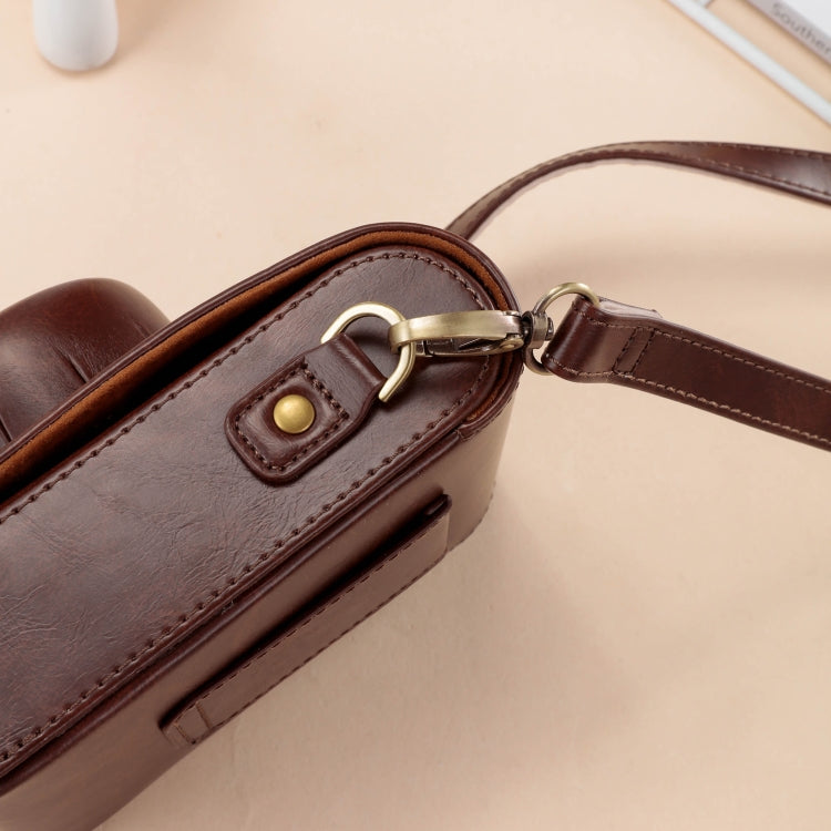 For FUJIFILM X100VI Full Body Leather Camera Case Bag with Strap(Brown) - Leather Bag by PMC TechLife | Online Shopping South Africa | PMC TechLife | Buy Now Pay Later Mobicred