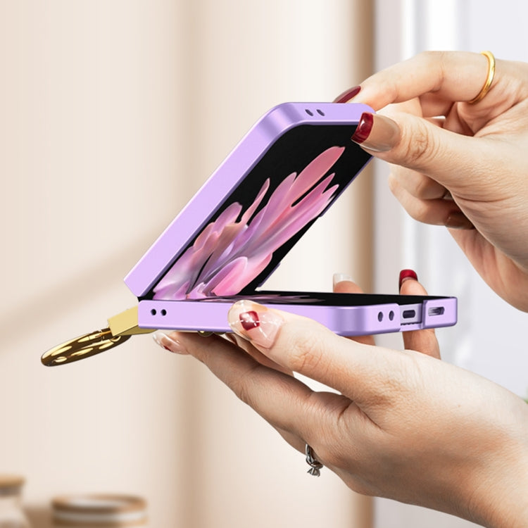 For Samsung Galaxy Z Flip6 GKK Integrated Ultra-thin Phone Case with Z Ring Holder(Titanium Grey) - free shipping - PMC Jewellery - Order now!