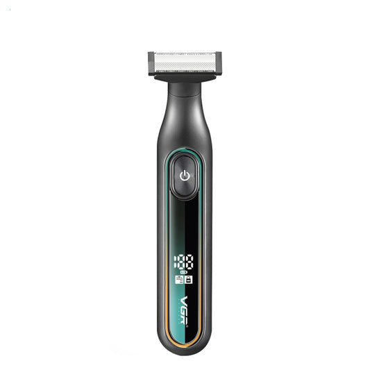 VGR V-360 5W USB Digital Display Electric T-shaped Shaver(Green) - Electric Shavers by VGR | Online Shopping South Africa | PMC Jewellery | Buy Now Pay Later Mobicred