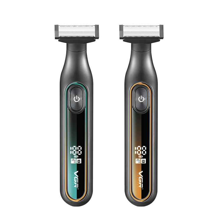 VGR V-360 5W USB Digital Display Electric T-shaped Shaver(Green) - Electric Shavers by VGR | Online Shopping South Africa | PMC Jewellery | Buy Now Pay Later Mobicred