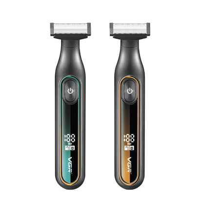 VGR V-360 5W USB Digital Display Electric T-shaped Shaver(Green) - Electric Shavers by VGR | Online Shopping South Africa | PMC Jewellery | Buy Now Pay Later Mobicred