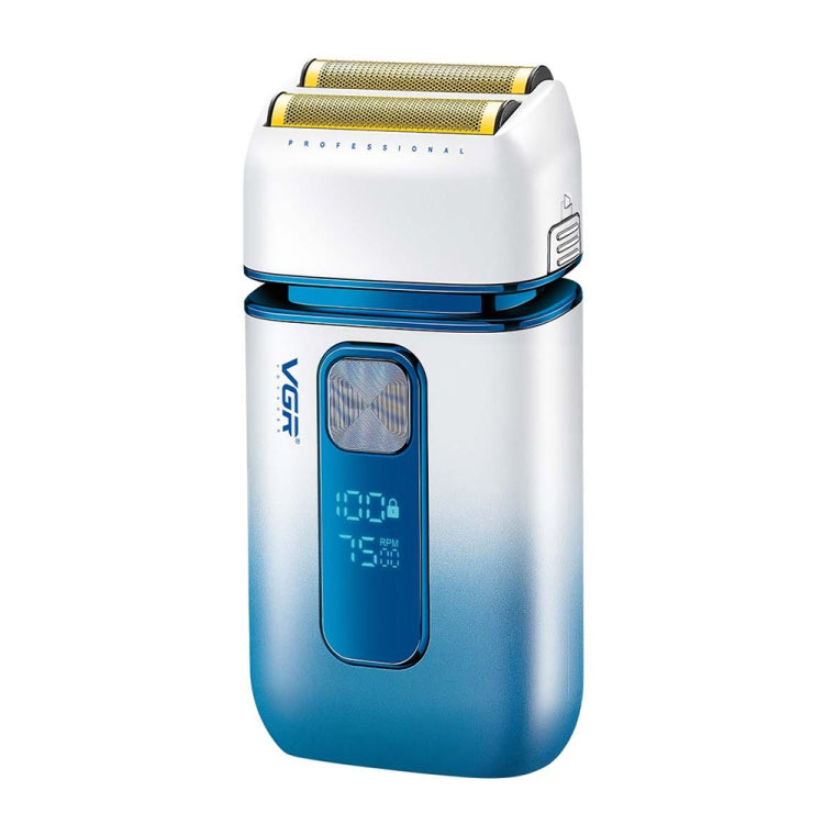 VGR V-362 5W USB Reciprocating Electric Shaver Bald Head Hair Clipper(Sky Blue) - Electric Shavers by VGR | Online Shopping South Africa | PMC Jewellery | Buy Now Pay Later Mobicred