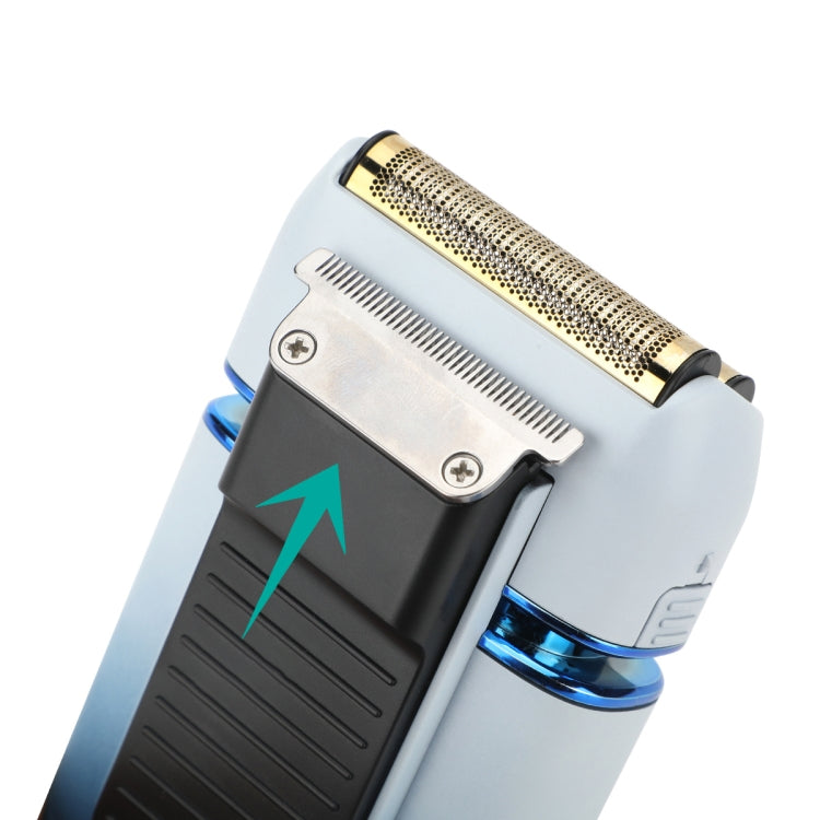 VGR V-362 5W USB Reciprocating Electric Shaver Bald Head Hair Clipper(Sky Blue) - Electric Shavers by VGR | Online Shopping South Africa | PMC Jewellery | Buy Now Pay Later Mobicred