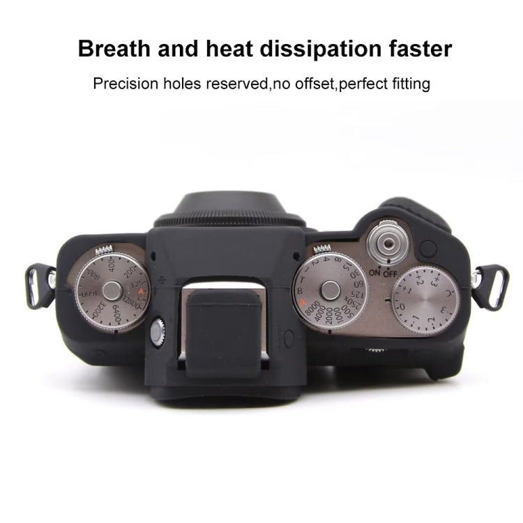 For FUJIFILM X-T5 Soft Silicone Protective Case(Black) - Protective Case by PMC TechLife | Online Shopping South Africa | PMC TechLife | Buy Now Pay Later Mobicred