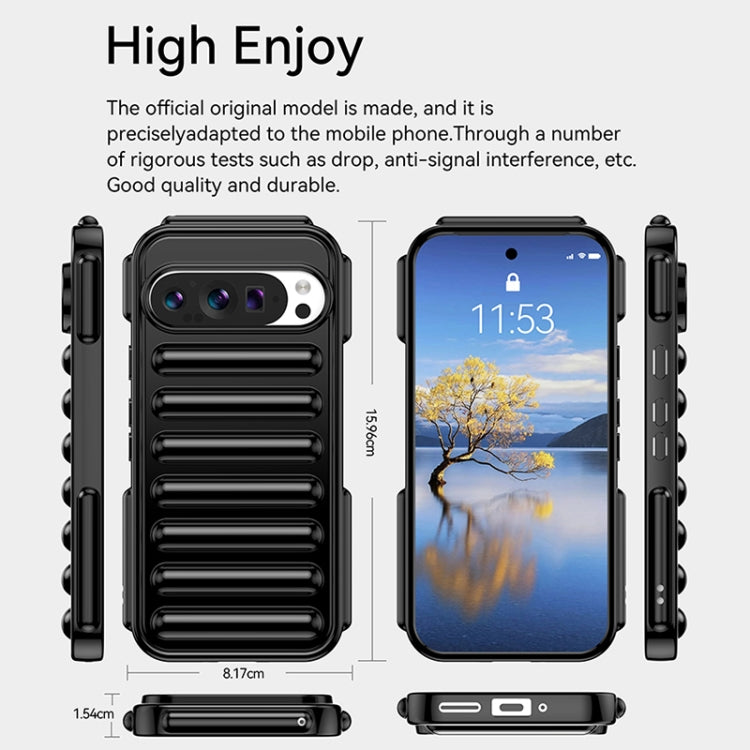 For Google Pixel 9 Capsule Series Candy Color TPU Phone Case(Transparent) - Google Cases by PMC TechLife | Online Shopping South Africa | PMC TechLife | Buy Now Pay Later Mobicred