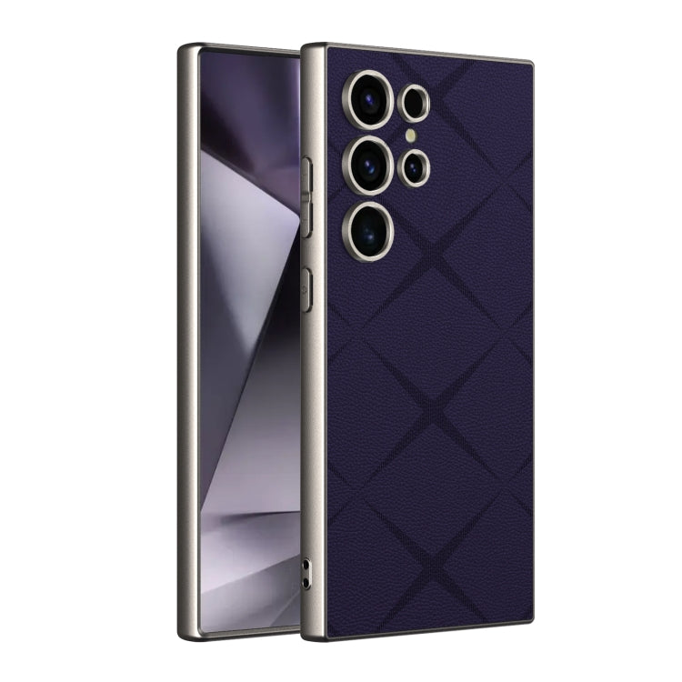 For Samsung Galaxy S24 Ultra 5G GKK Asterism Metal Paint Skin Feel Leather Full Coverage Phone Case, Not Included Pen(Purple) - Galaxy S24 Ultra 5G Cases by GKK | Online Shopping South Africa | PMC Jewellery | Buy Now Pay Later Mobicred