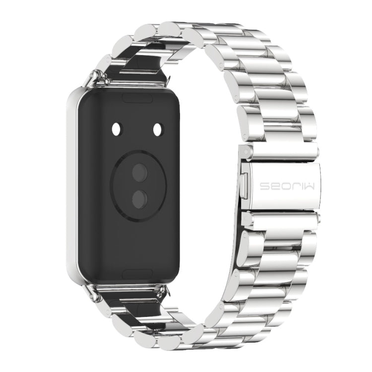 For Honor Band 10 / 9 MIJOBS Three-Beads Stainless Steel Watch Band(Silver) - free shipping - PMc TechLife - Order now!