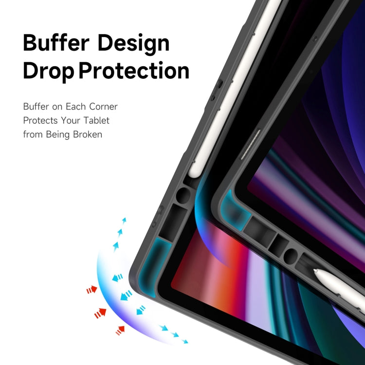 For Samsung Galaxy Tab S10+ DUX DUCIS Magi Series Smart Leather Tablet Case(Grey) - free shipping - PMC Jewellery - Order now!