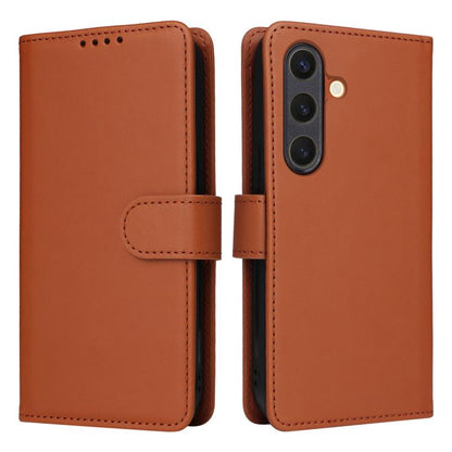 For Samsung Galaxy S25 5G BETOPNICE BN-005 2 in 1 Detachable Imitate Genuine Leather Phone Case(Brown) - Galaxy S25 5G Cases by BETOPNICE | Online Shopping South Africa | PMC Jewellery | Buy Now Pay Later Mobicred