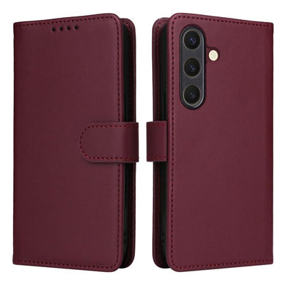 For Samsung Galaxy S25 5G BETOPNICE BN-005 2 in 1 Detachable Imitate Genuine Leather Phone Case(Wine Red) - Galaxy S25 5G Cases by BETOPNICE | Online Shopping South Africa | PMC Jewellery | Buy Now Pay Later Mobicred