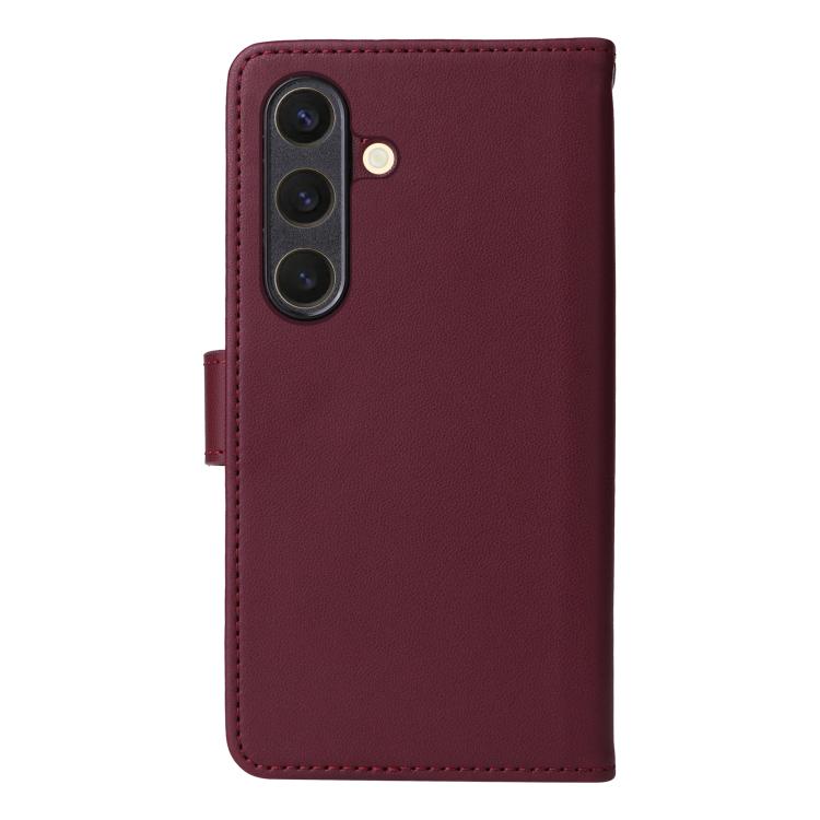 For Samsung Galaxy S25 5G BETOPNICE BN-005 2 in 1 Detachable Imitate Genuine Leather Phone Case(Wine Red) - Galaxy S25 5G Cases by BETOPNICE | Online Shopping South Africa | PMC Jewellery | Buy Now Pay Later Mobicred