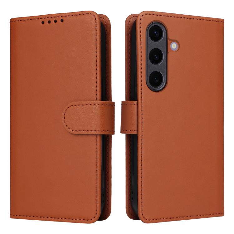 For Samsung Galaxy S25+ 5G BETOPNICE BN-005 2 in 1 Detachable Imitate Genuine Leather Phone Case(Brown) - Galaxy S25+ 5G Cases by BETOPNICE | Online Shopping South Africa | PMC Jewellery | Buy Now Pay Later Mobicred