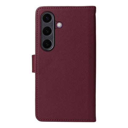 For Samsung Galaxy S25+ 5G BETOPNICE BN-005 2 in 1 Detachable Imitate Genuine Leather Phone Case(Wine Red) - Galaxy S25+ 5G Cases by BETOPNICE | Online Shopping South Africa | PMC Jewellery | Buy Now Pay Later Mobicred