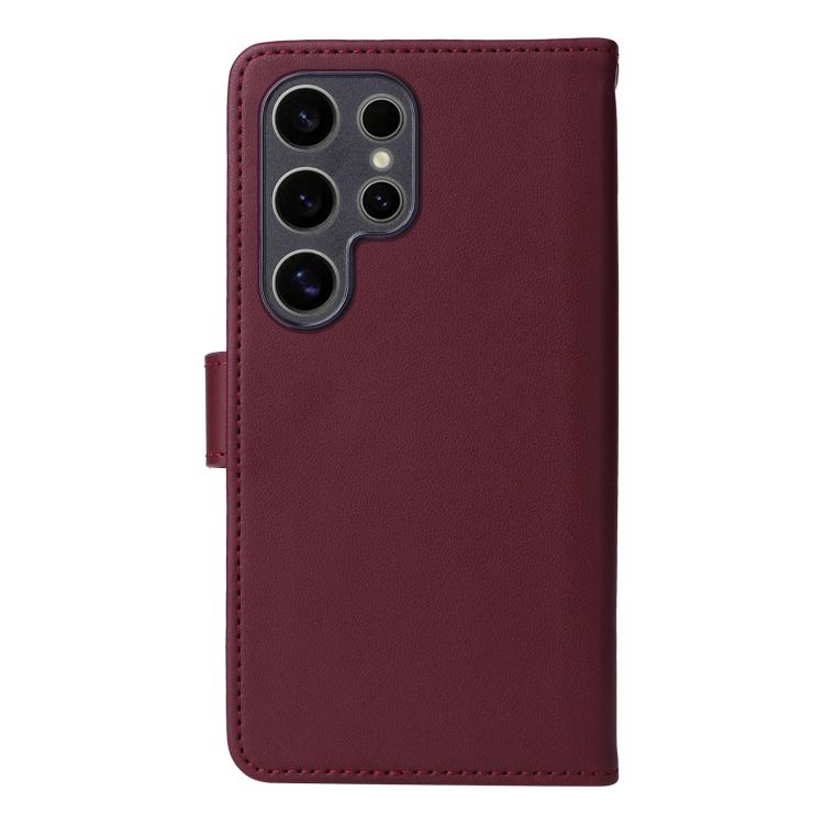 For Samsung Galaxy S25 Ultra 5G BETOPNICE BN-005 2 in 1 Detachable Imitate Genuine Leather Phone Case(Wine Red) - Galaxy S25 Ultra 5G Cases by BETOPNICE | Online Shopping South Africa | PMC Jewellery | Buy Now Pay Later Mobicred