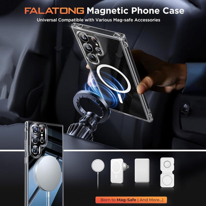 For Samsung Galaxy S24 5G ViLi MAG-C Series MagSafe Magnetic PC + TPU Phone Case(Transparent) - Galaxy S24 5G Cases by ViLi | Online Shopping South Africa | PMC Jewellery | Buy Now Pay Later Mobicred