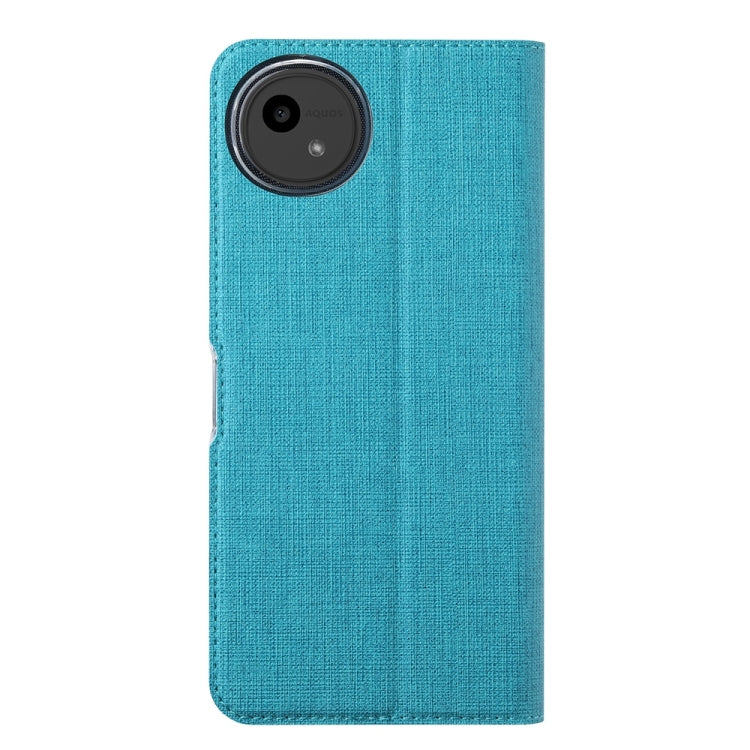 For Sharp Aquos Wish4 ViLi DMX Series TPU + PU Leather Magnetic Phone Case(Blue) - More Brand by ViLi | Online Shopping South Africa | PMC Jewellery | Buy Now Pay Later Mobicred