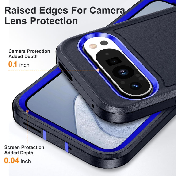 For Google Pixel 9 Life Waterproof Rugged PC + Silicone Phone Case(Dark Blue + Royal Blue) - Google Cases by PMC TechLife | Online Shopping South Africa | PMC TechLife | Buy Now Pay Later Mobicred