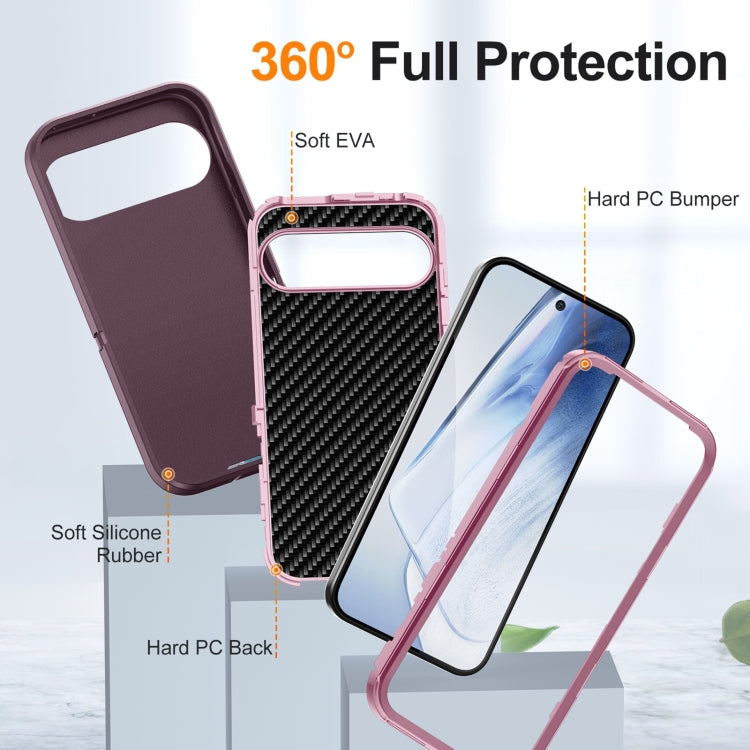 For Google Pixel 9 Life Waterproof Rugged PC + Silicone Phone Case(Purple + Pink) - Google Cases by PMC TechLife | Online Shopping South Africa | PMC TechLife | Buy Now Pay Later Mobicred
