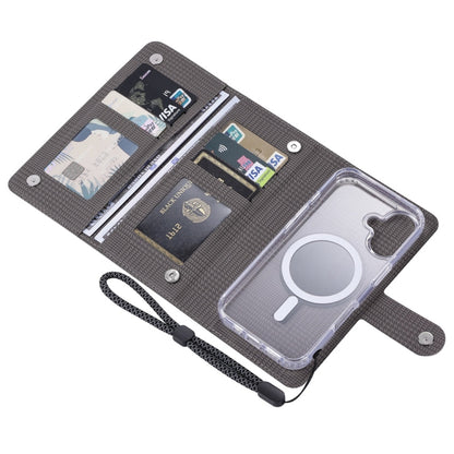 For Samsung Galaxy S24 5G ViLi GHA-C Series RFID MagSafe Magnetic Flip Leather Phone Case(Grey) - Galaxy S24 5G Cases by ViLi | Online Shopping South Africa | PMC Jewellery | Buy Now Pay Later Mobicred