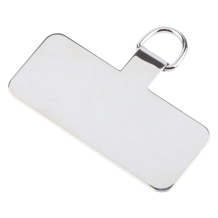 Rectangle Metal Mobile Phone Lanyard Fixing Gasket(Silver) - Lanyards & Wrist Straps by PMc TechLife | Online Shopping South Africa | PMc TechLife | Buy Now Pay Later Mobicred