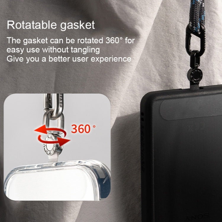 360 Degree Rotation Mobile Phone Lanyard Fixing Gasket(Gold) - free shipping - PMc TechLife - Order now!