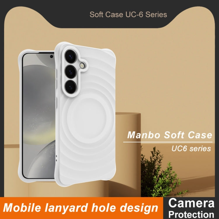 For Samsung Galaxy S25 5G IMAK UC-6 Series Manbo Frosting Soft Phone Case(White) - Galaxy S25 5G Cases by imak | Online Shopping South Africa | PMC Jewellery | Buy Now Pay Later Mobicred