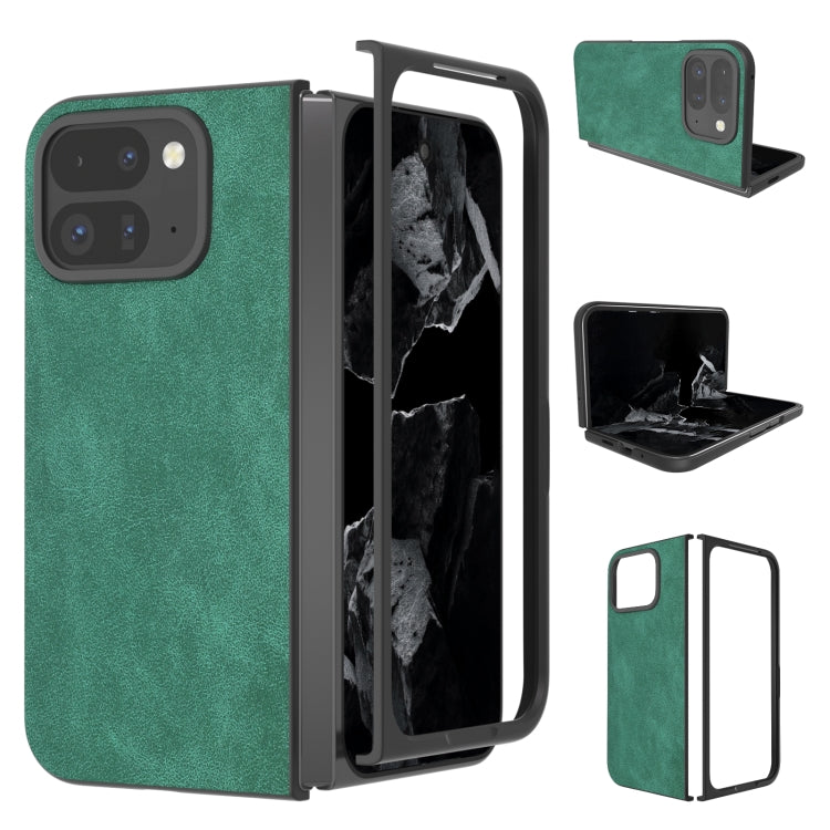For Google Pixel 9 Pro Fold Black Frame PU Leather Full Coverage Phone Case(Green) - free shipping - PMC TechLife - Order now!