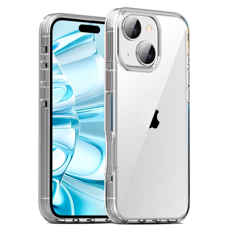 For iPhone 16 TPE Airbag TPU+ PC Full Coverage Phone Case(Transparent) - iPhone 16 Cases by PMC TechLife | Online Shopping South Africa | PMC TechLife | Buy Now Pay Later Mobicred