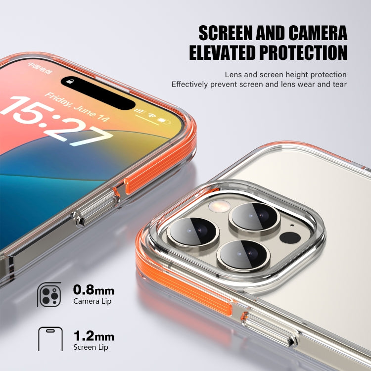 For iPhone 16 Pro Max TPE Airbag TPU+ PC Full Coverage Phone Case(Orange) - iPhone 16 Pro Max Cases by PMC TechLife | Online Shopping South Africa | PMC TechLife | Buy Now Pay Later Mobicred