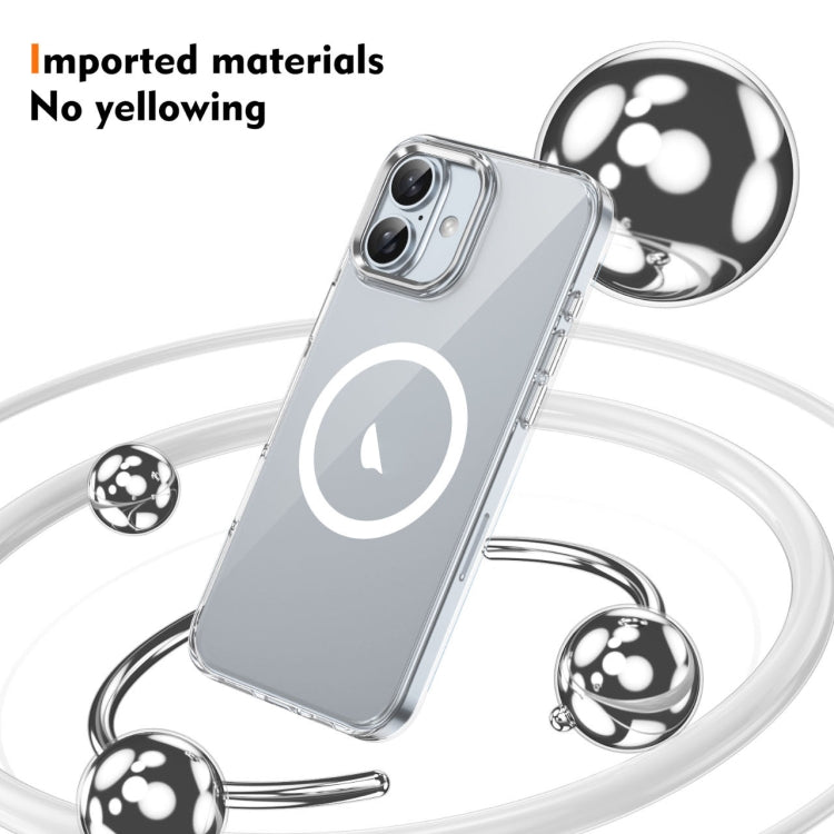 For iPhone 16 Plus Ice Feel HD Transparent MagSafe PC Full Coverage Phone Case(White) - iPhone 16 Plus Cases by PMC TechLife | Online Shopping South Africa | PMC TechLife | Buy Now Pay Later Mobicred