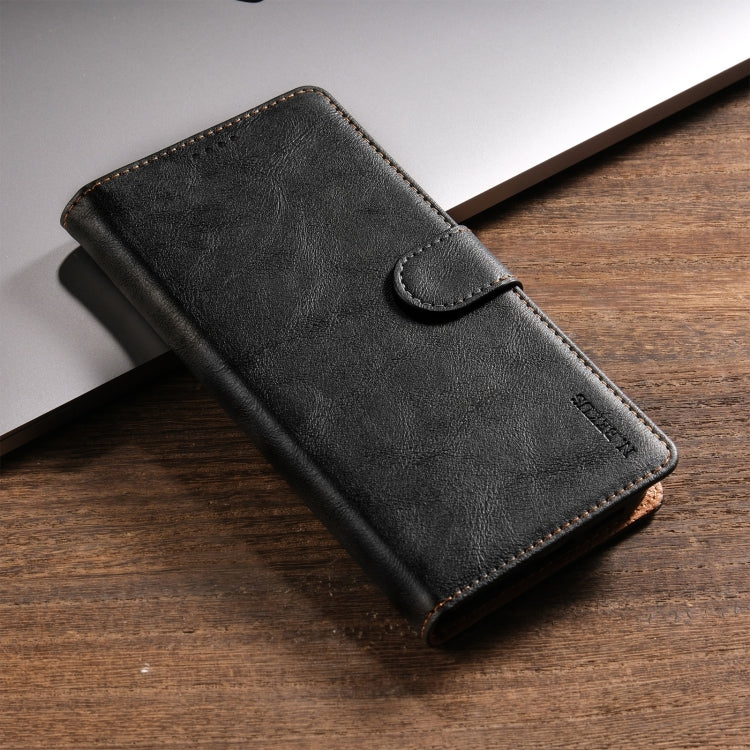 For Huawei Pura 70 N.BEKUS CSJ-P1 Solid Color Leather Phone Case(Black) - free shipping - PMC Jewellery - Order now!
