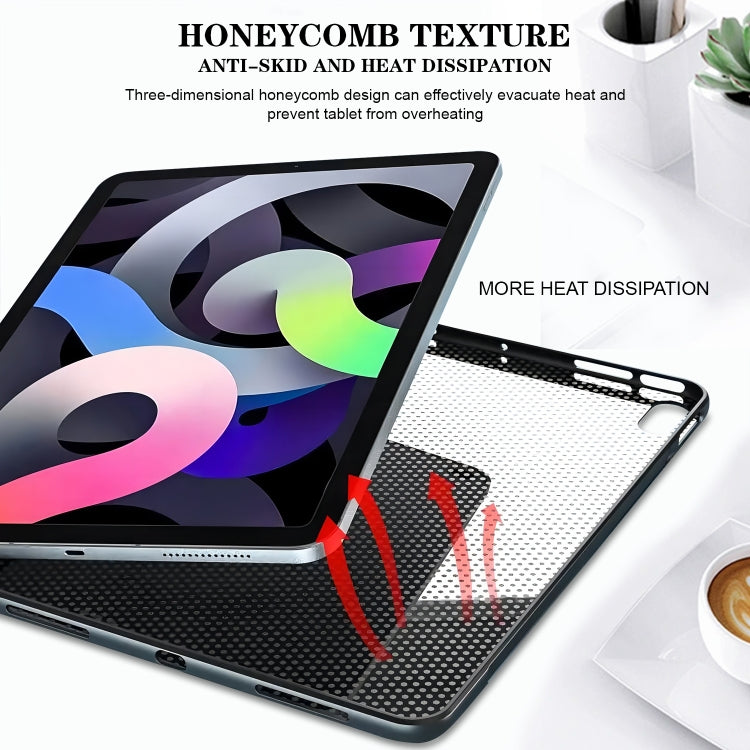 For Huawei MatePad SE 11 2024 Color Painting Pattern Smart Tablet TPU Case(Black Rose) - Huawei by PMC Jewellery | Online Shopping South Africa | PMC Jewellery | Buy Now Pay Later Mobicred