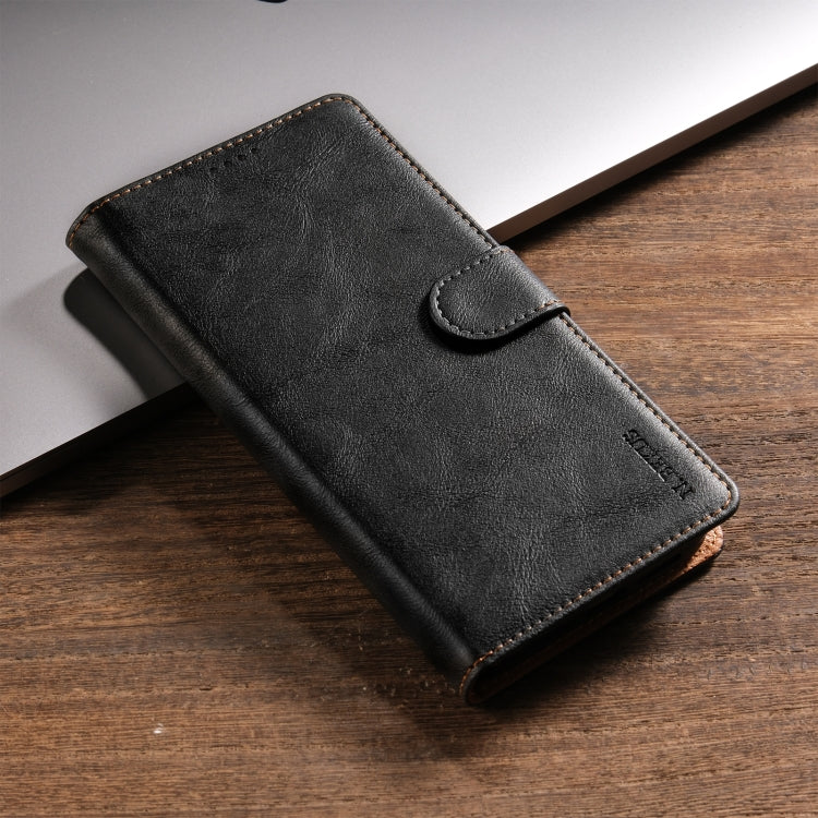 For OPPO Reno11 Pro 5G Global N.BEKUS CSJ-P1 Solid Color Leather Phone Case(Black) - OPPO Cases by N.BEKUS | Online Shopping South Africa | PMC Jewellery | Buy Now Pay Later Mobicred