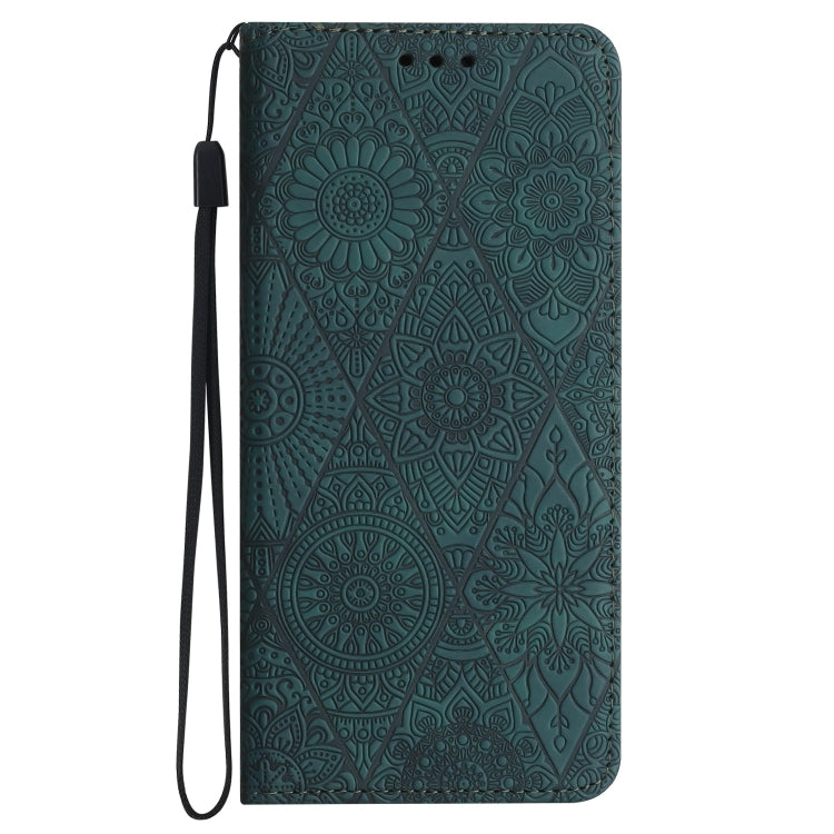 For Google Pixel 9 / 9 Pro Ethnic Embossed Adsorption Leather Phone Case(Blue) - Google Cases by PMC TechLife | Online Shopping South Africa | PMC TechLife | Buy Now Pay Later Mobicred