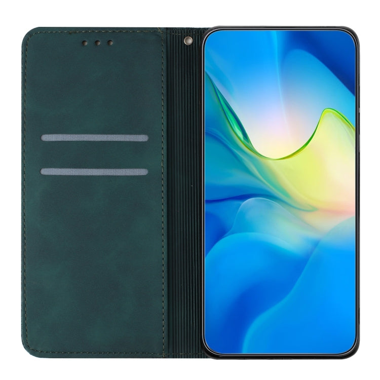 For Google Pixel 9 / 9 Pro Ethnic Embossed Adsorption Leather Phone Case(Blue) - Google Cases by PMC TechLife | Online Shopping South Africa | PMC TechLife | Buy Now Pay Later Mobicred