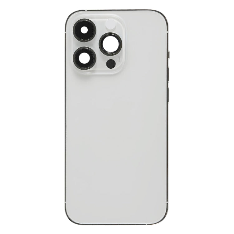 For iPhone 14 Pro Battery Back Cover with Side Keys & Card Tray, Version:China Version(Silver) - free shipping - PMC Jewellery - Order now!