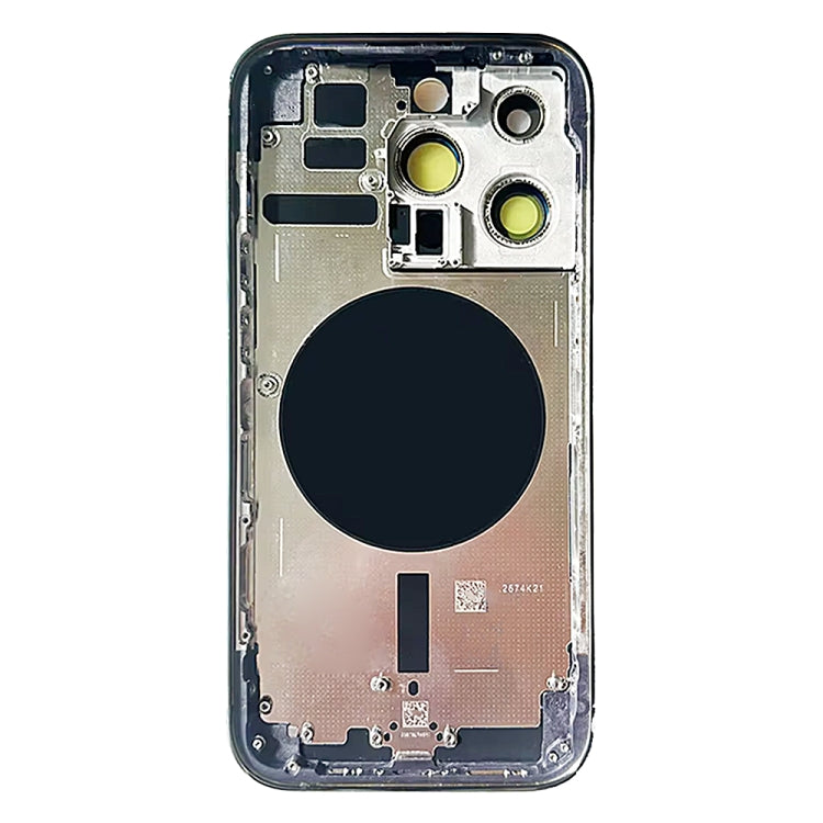 For iPhone 14 Pro Battery Back Cover with Side Keys & Card Tray, Version:China Version(Silver) - free shipping - PMC Jewellery - Order now!