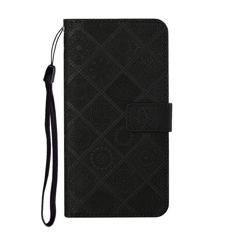 For Samsung Galaxy S25 Ultra 5G Ethnic Style Embossed Pattern Leather Phone Case(Black) - Galaxy S25 Ultra 5G Cases by PMC Jewellery | Online Shopping South Africa | PMC Jewellery | Buy Now Pay Later Mobicred