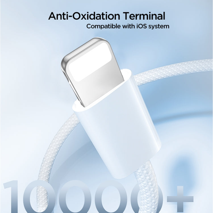 JOYROOM S-A45 30W USB-C / Type-C to 8 Pin Fast Charge Data Cable, Length: 1m(White) - free shipping - PMC Jewellery - Order now!