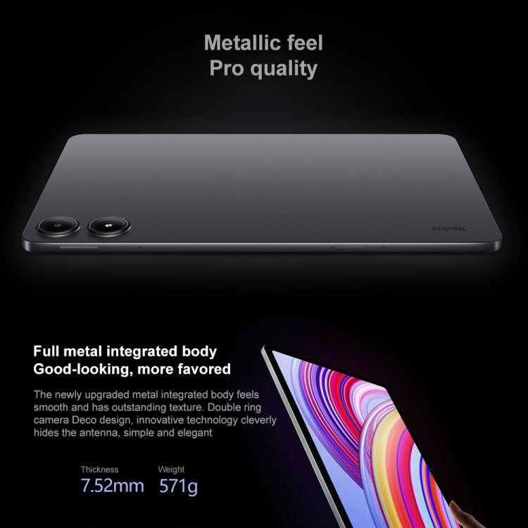 Xiaomi Redmi Pad Pro 12.1 inch Tablet PC Global, 8GB+128GB, HyperOS Qualcomm Snapdragon 7s Gen2 Octa Core, 10000mAh Battery(Black) - Other by Xiaomi | Online Shopping South Africa | PMC Jewellery | Buy Now Pay Later Mobicred