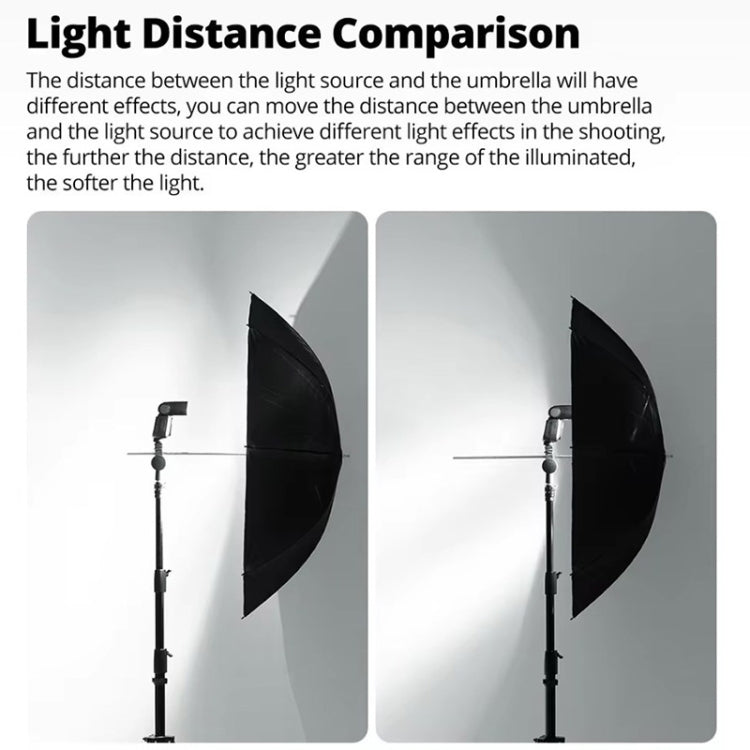 Godox UB002 Photography Studio Reflector Diffuser Umbrella, Size:40 inch 102cm(Black Silver) -  by Godox | Online Shopping South Africa | PMC TechLife | Buy Now Pay Later Mobicred