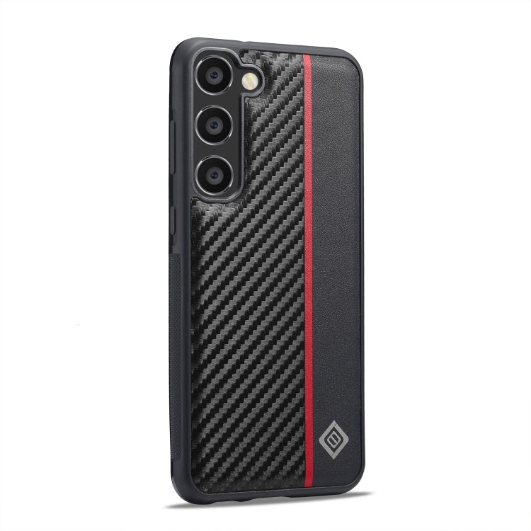 For Samsung Galaxy S25 5G LC.IMEEKE 3 in 1 Carbon Fiber Texture Shockproof Phone Case(Black) - Galaxy S25 5G Cases by LC.IMEEKE | Online Shopping South Africa | PMC Jewellery | Buy Now Pay Later Mobicred