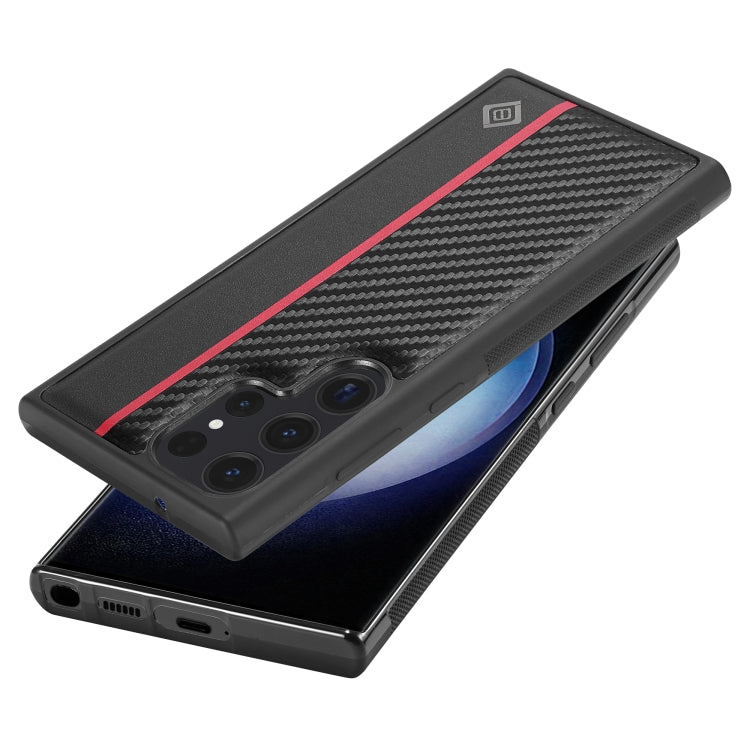 For Samsung Galaxy S25 Ultra 5G LC.IMEEKE 3 in 1 Carbon Fiber Texture Shockproof Phone Case(Black) - Galaxy S25 Ultra 5G Cases by LC.IMEEKE | Online Shopping South Africa | PMC Jewellery | Buy Now Pay Later Mobicred