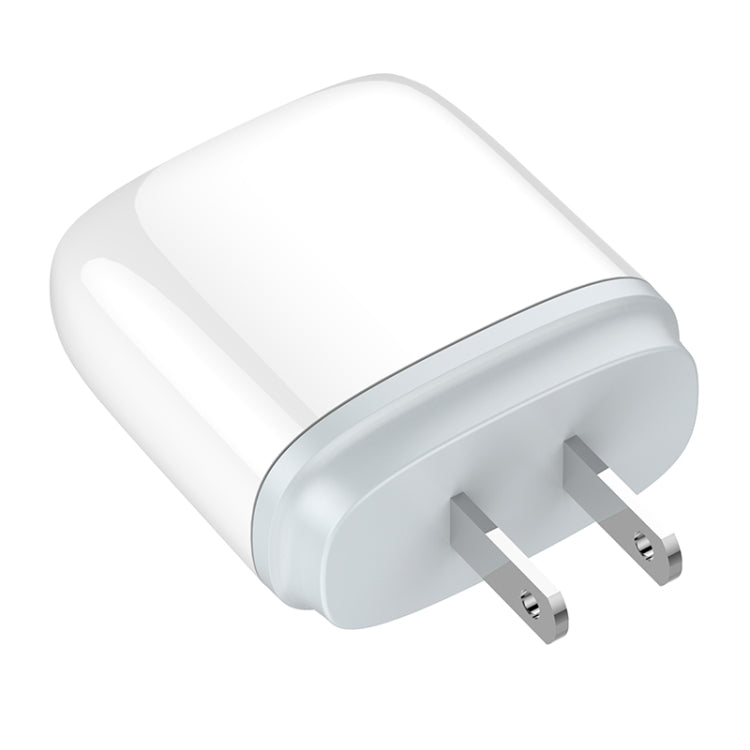 LDNIO Q229 QC3.0 / PD20W USB + Type-C Fast Charger with 1m USB to Micro USB Cable, Plug Type:US Plug(White) - free shipping - PMC TechLife - Order now!