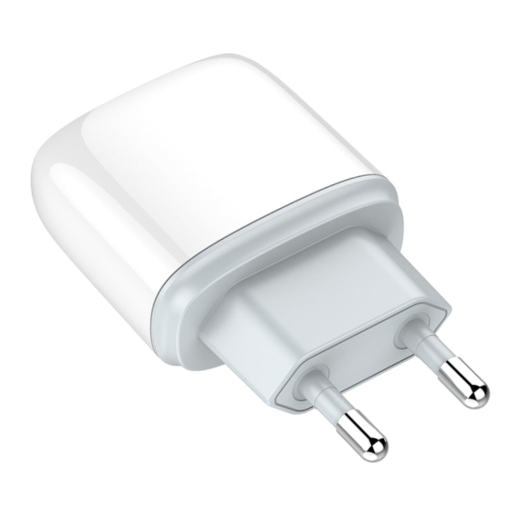 LDNIO Q229 QC3.0 / PD20W USB + Type-C Fast Charger with 1m Type-C to Type-C Cable, Plug Type:EU Plug(White) - free shipping - PMC TechLife - Order now!