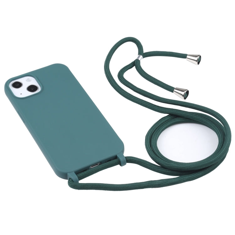 For iPhone 16 Pro Candy Colors TPU Protective Phone Case with Lanyard (Dark Green) - iPhone 16 Pro Cases by PMC Jewellery | Online Shopping South Africa | PMC Jewellery | Buy Now Pay Later Mobicred